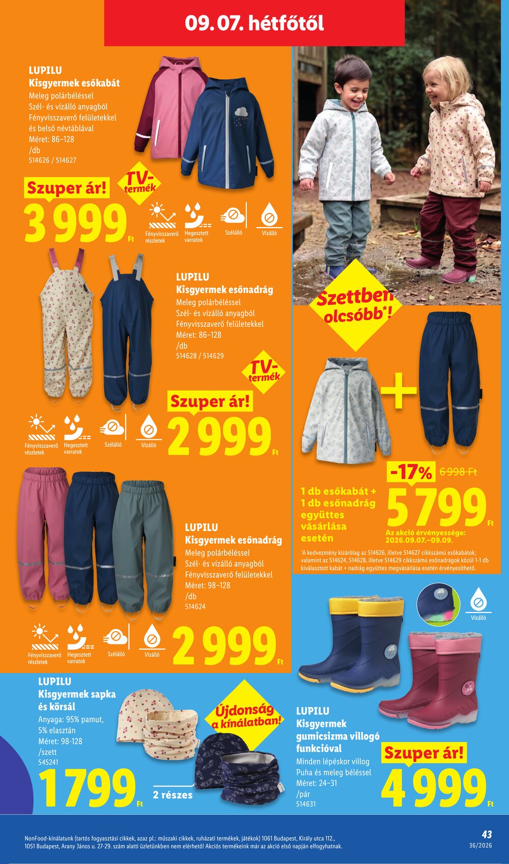 Lidl akciós újság 2026.09.03-tól - 43. oldal.