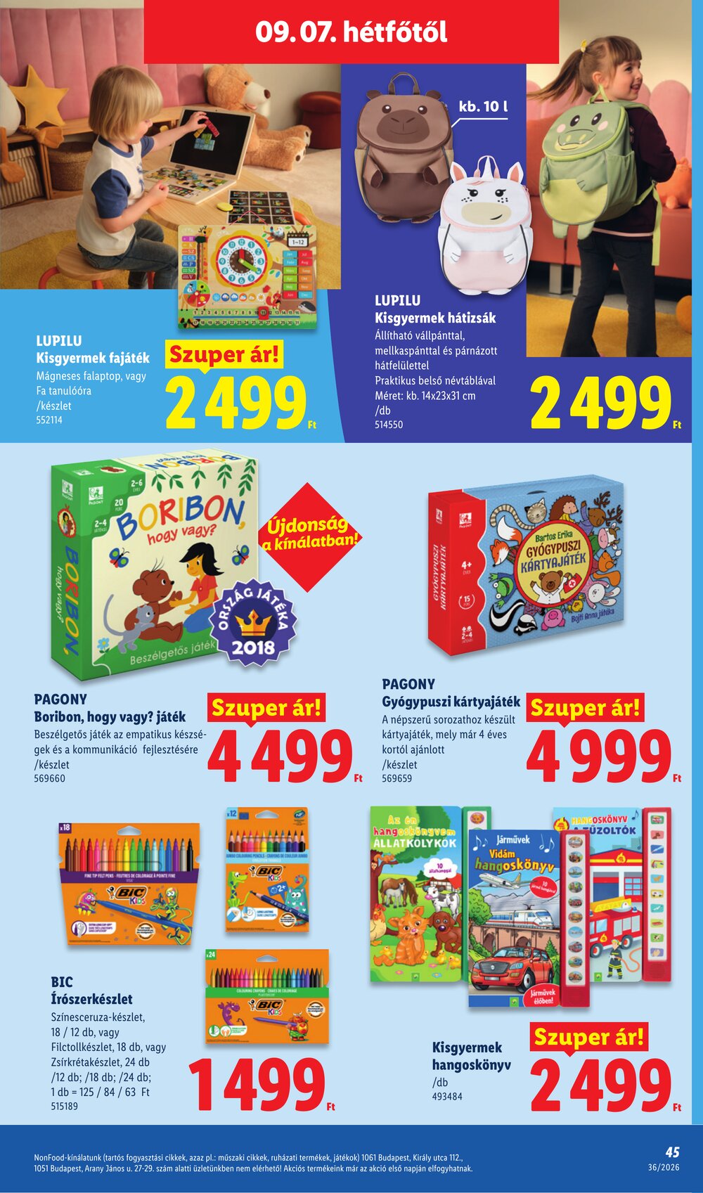 Lidl akciós újság 2026.09.03-tól - 45. oldal.