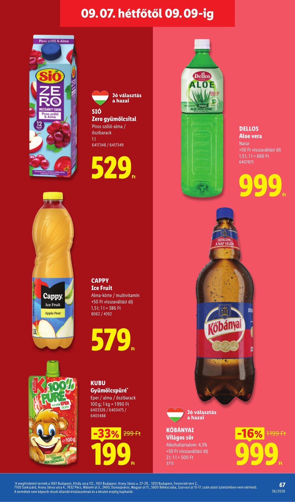 Lidl akciós újság 2026.09.03-tól - 67. oldal.