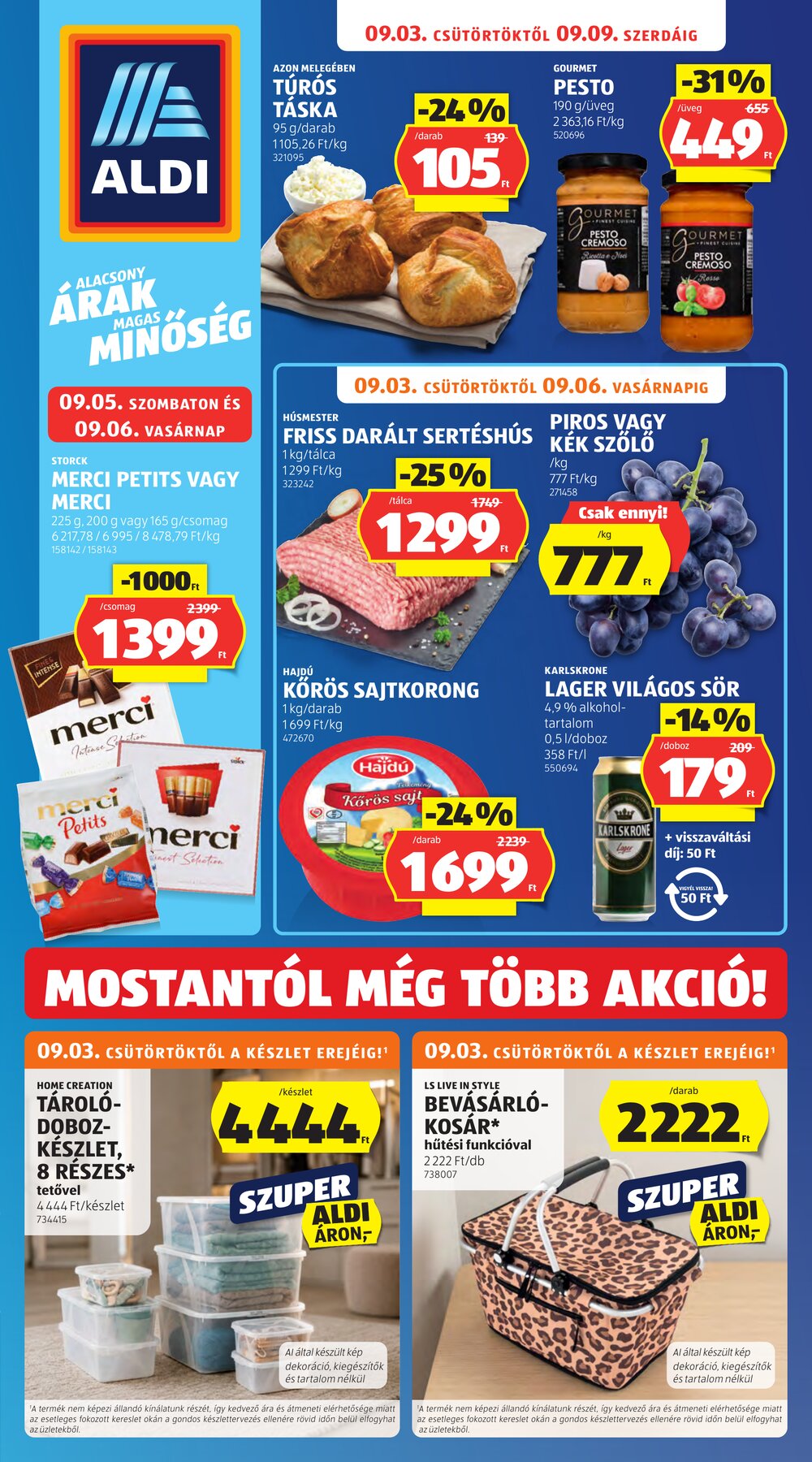 Aldi akciós újság 2026.09.03-tól - 1. oldal.