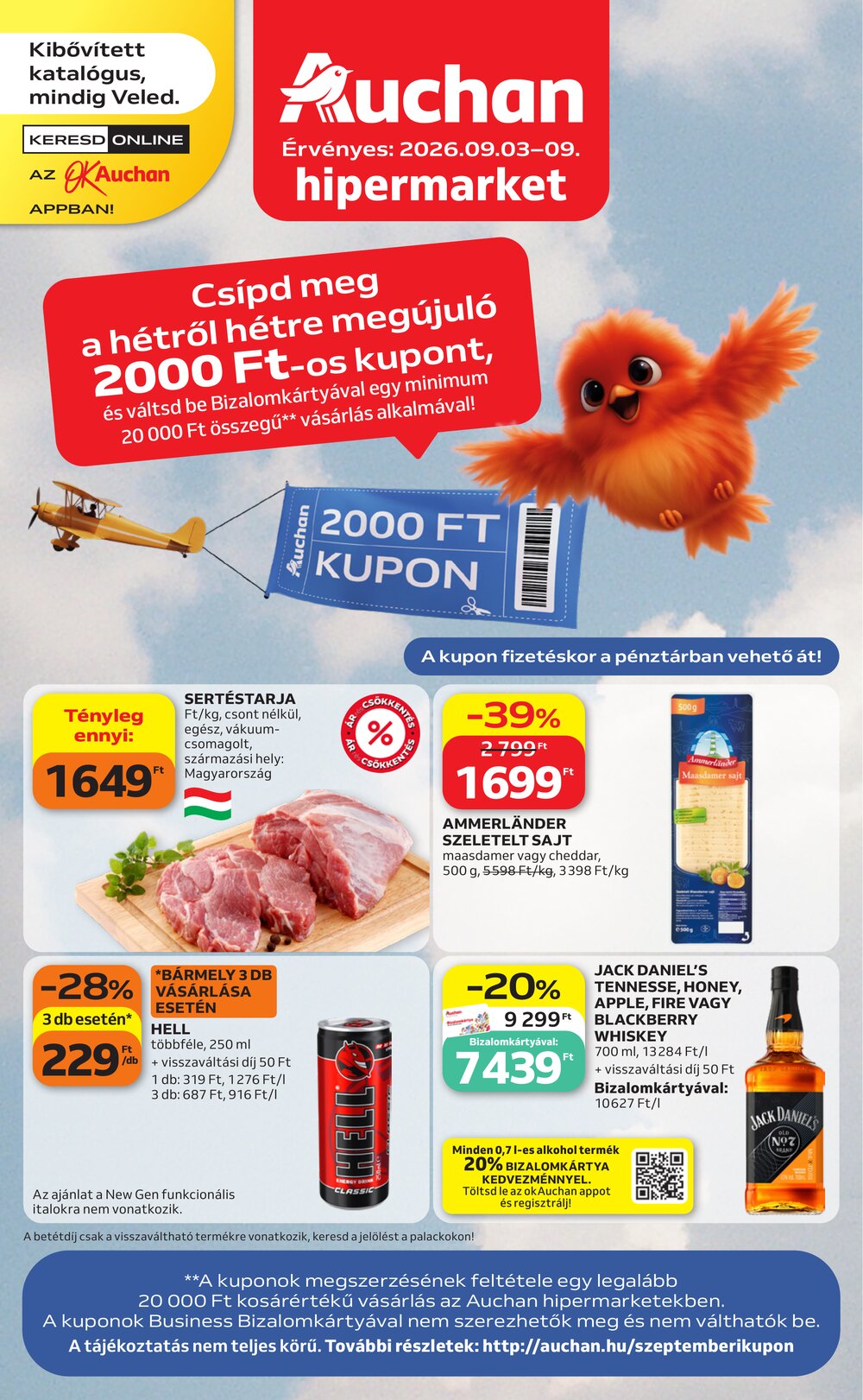Auchan akciós újság 2026.09.03-tól - 1. oldal.