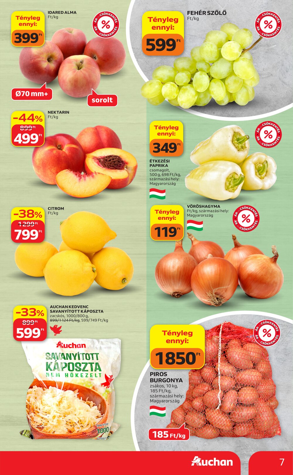 Auchan akciós újság 2026.09.03-tól - 7. oldal.