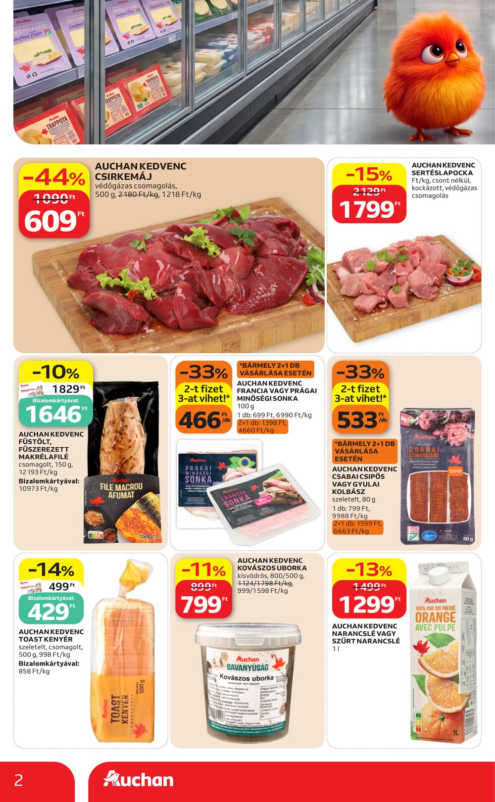 Auchan akciós újság 2026.09.03-tól - 2. oldal.