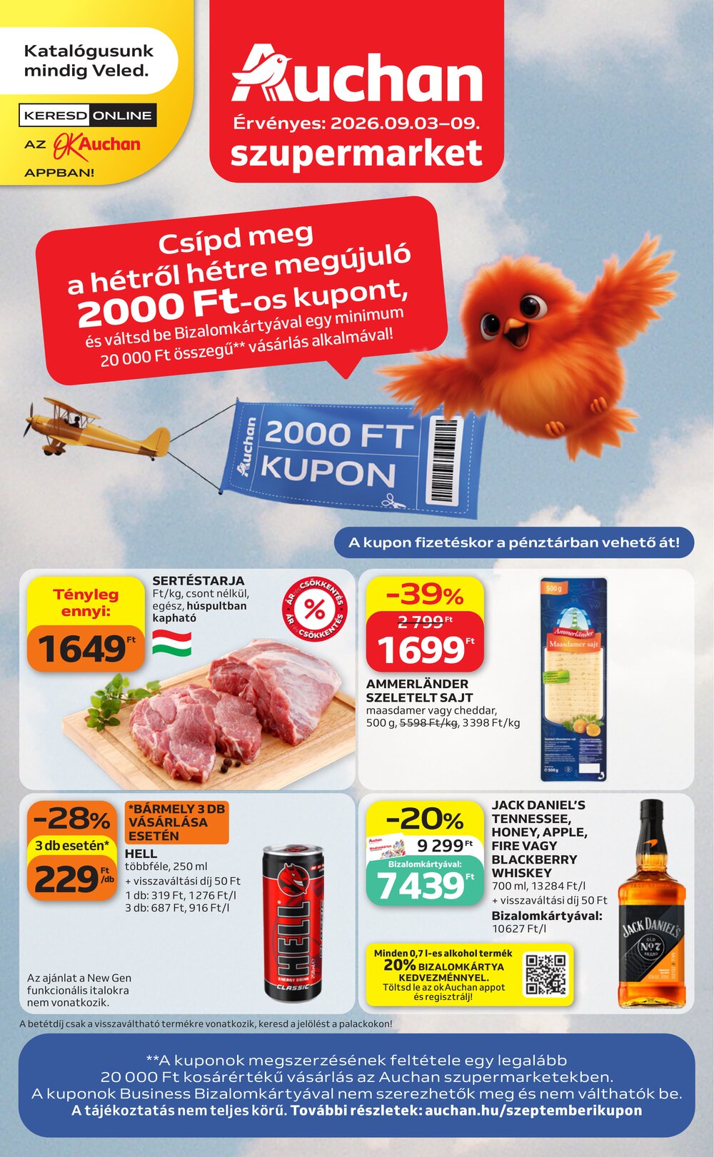 Auchan akciós újság 2026.09.03-tól - 1. oldal.