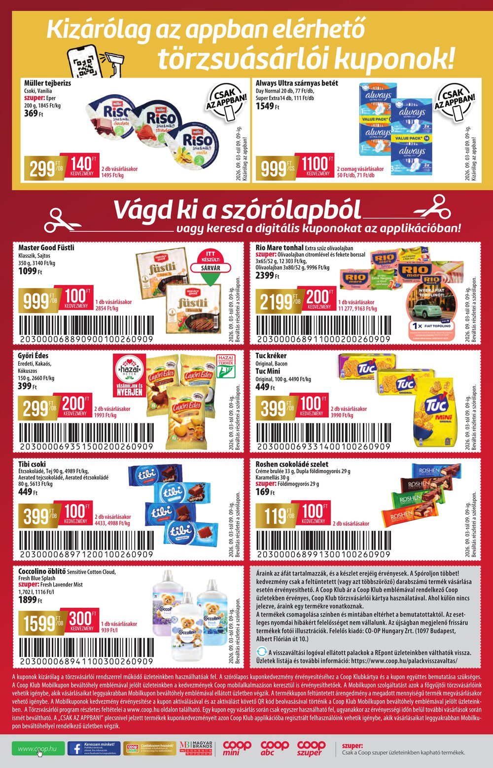 Coop akciós újság 2026.09.03-tól - 12. oldal.