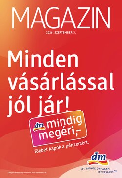 DM drogéria akciós újság 2026.09.03-tól