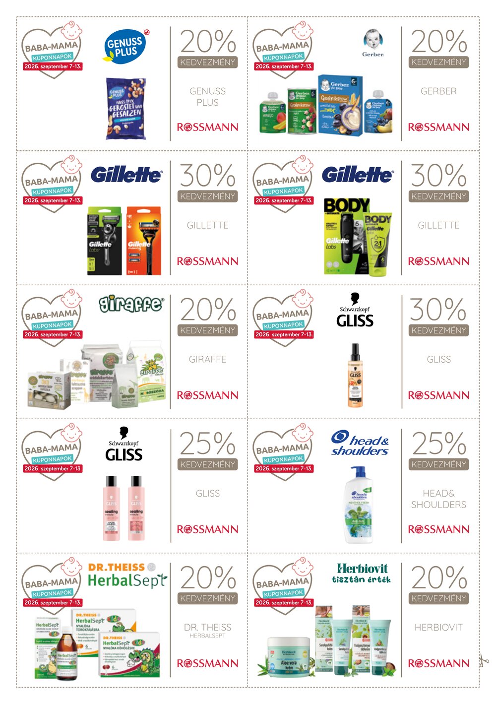 Rossmann akciós újság 2026.09.07-től - 15. oldal.