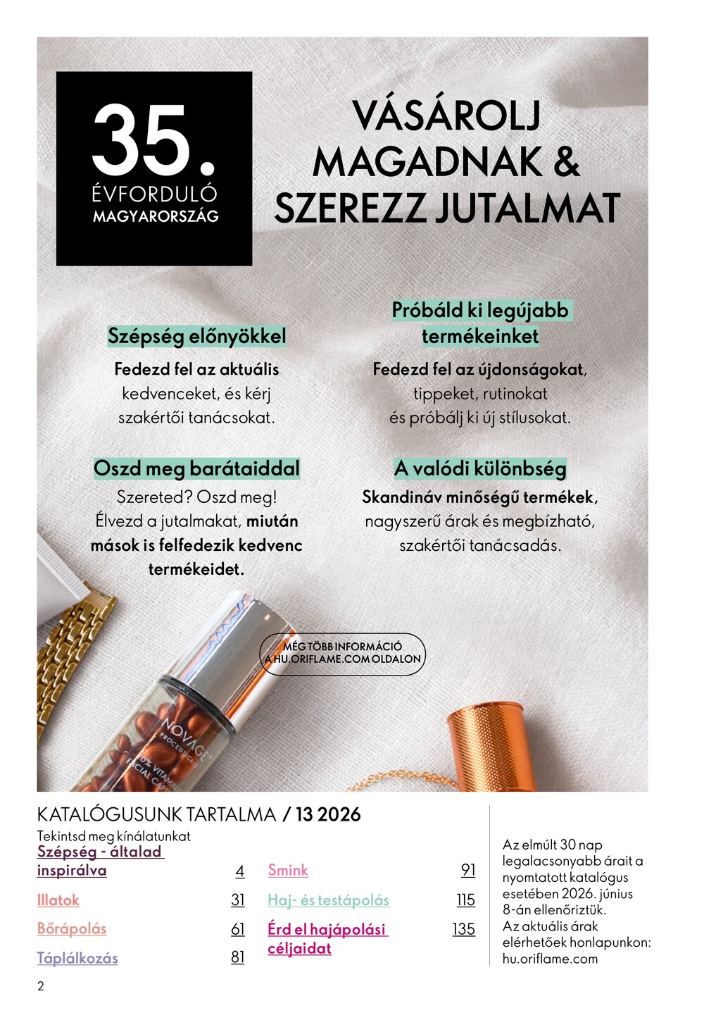 Oriflame akciós újság 2026.09.09-től - 2. oldal.