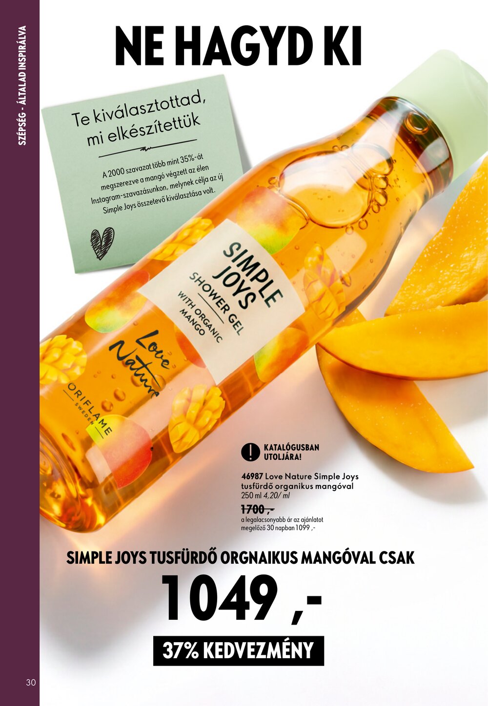 Oriflame akciós újság 2026.09.09-től - 30. oldal.
