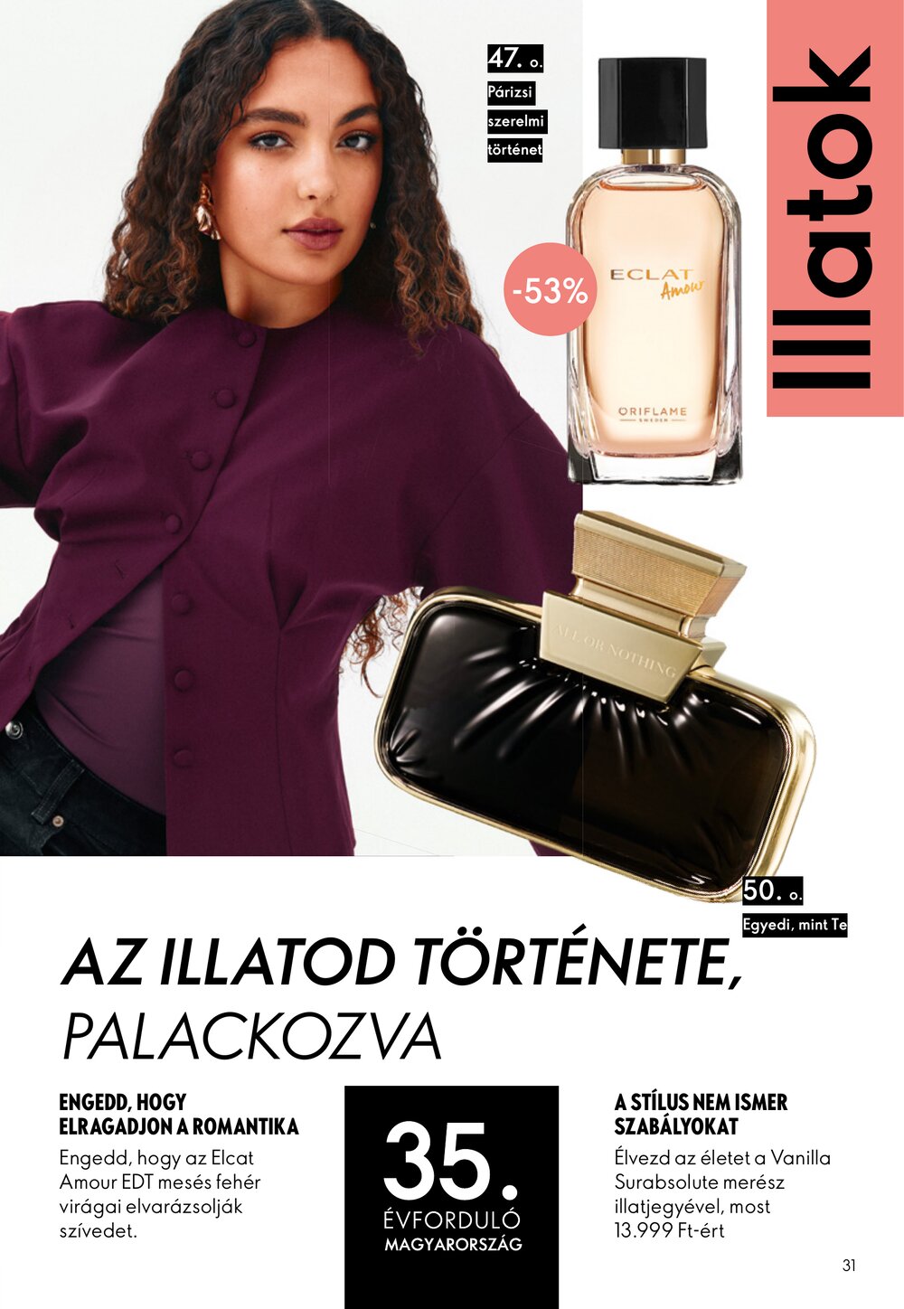 Oriflame akciós újság 2026.09.09-től - 31. oldal.