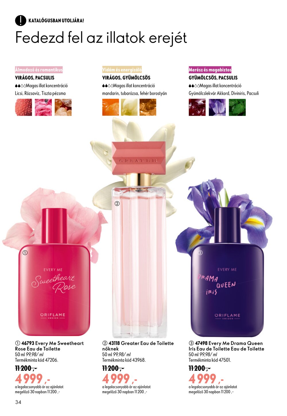 Oriflame akciós újság 2026.09.09-től - 34. oldal.