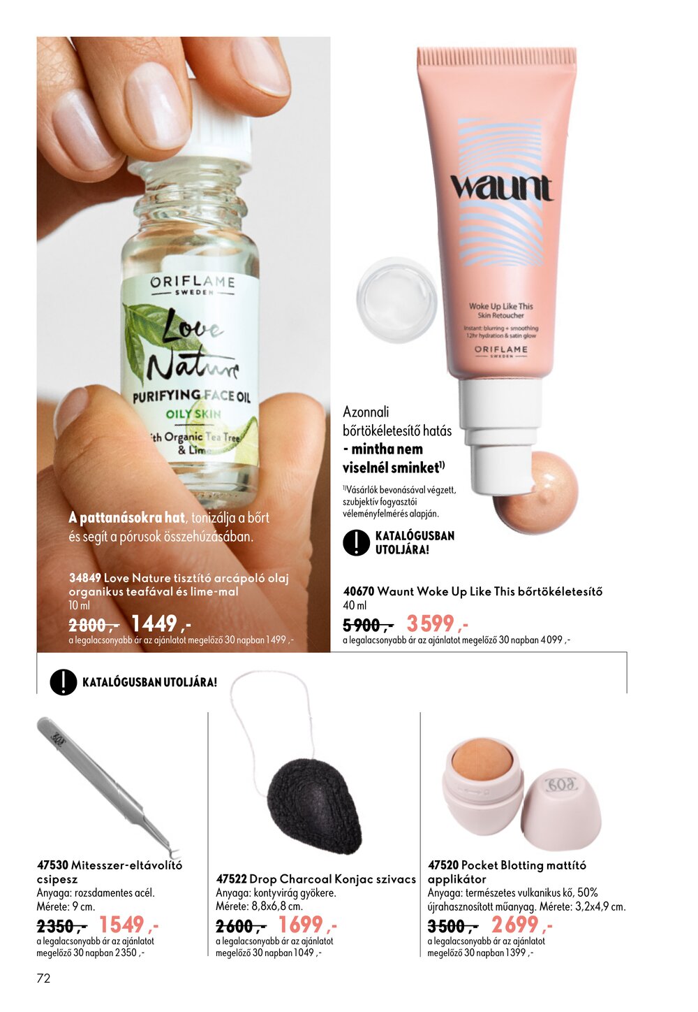 Oriflame akciós újság 2026.09.09-től - 72. oldal.