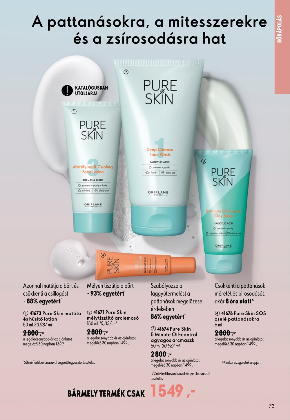Oriflame akciós újság 2026.09.09-től - 73. oldal.