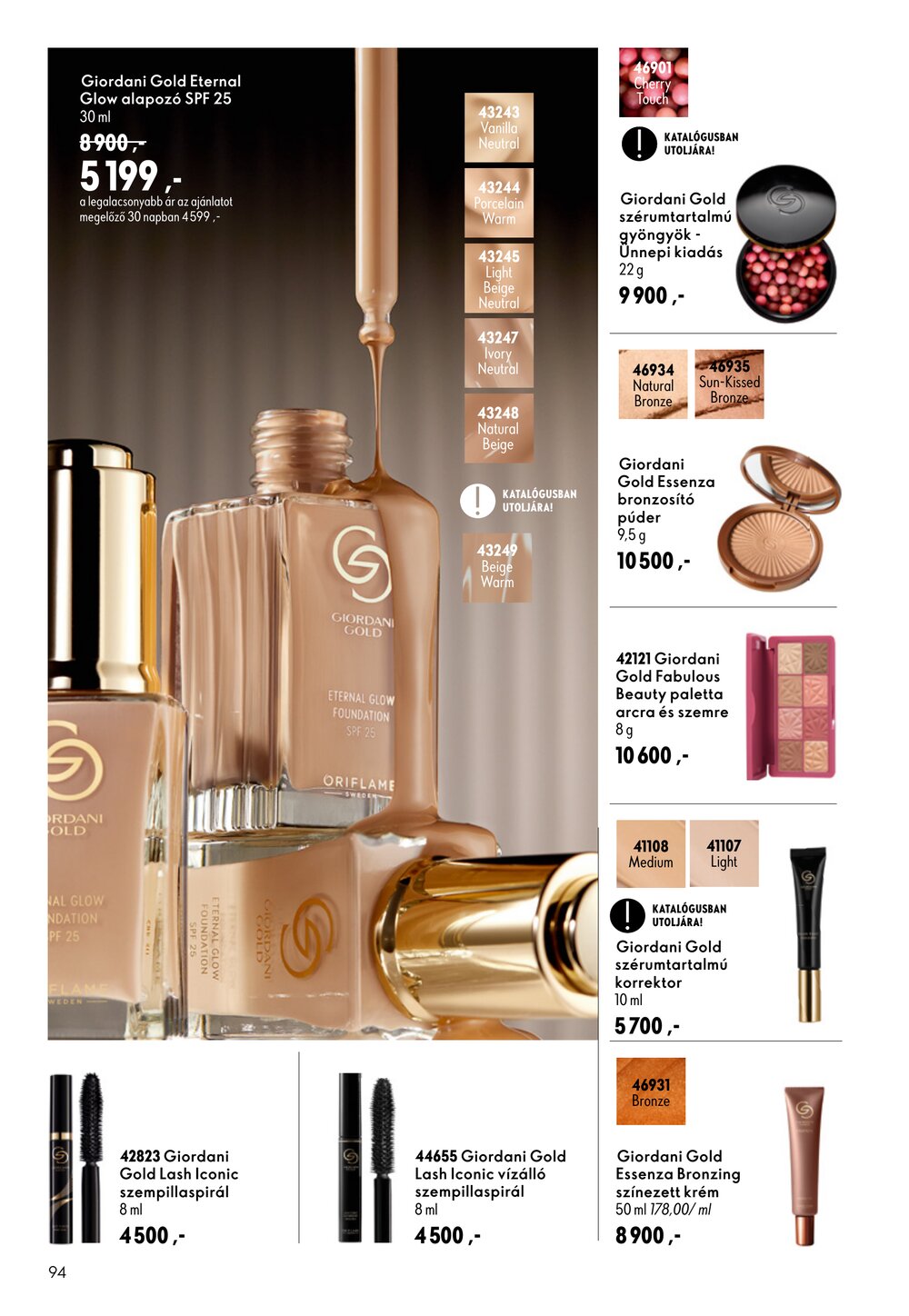 Oriflame akciós újság 2026.09.09-től - 94. oldal.