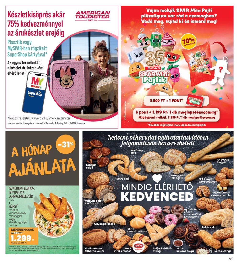 Interspar akciós újság 2026.09.10-től - 23. oldal.