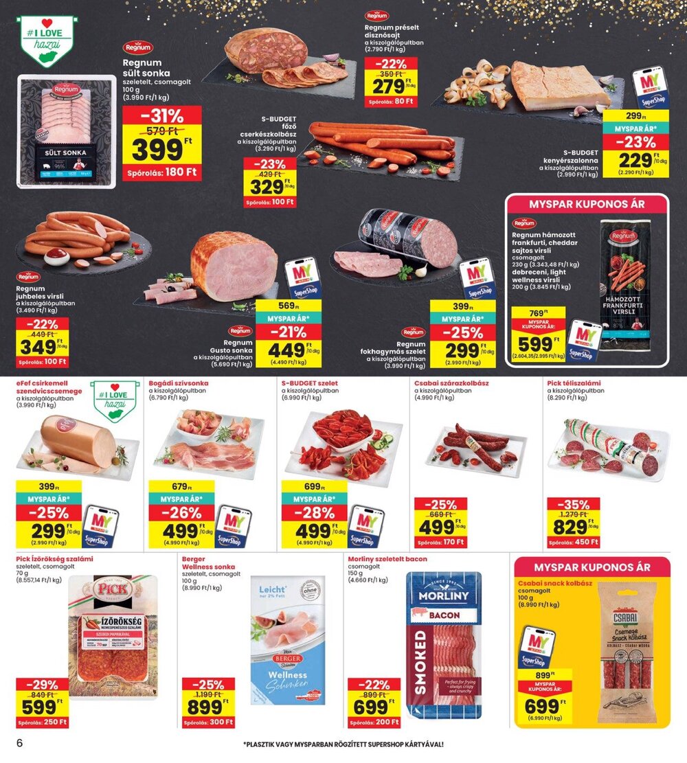 Interspar akciós újság 2026.09.10-től - 6. oldal.
