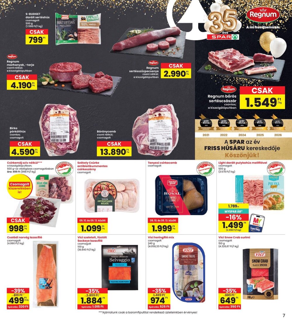 Interspar akciós újság 2026.09.10-től - 7. oldal.