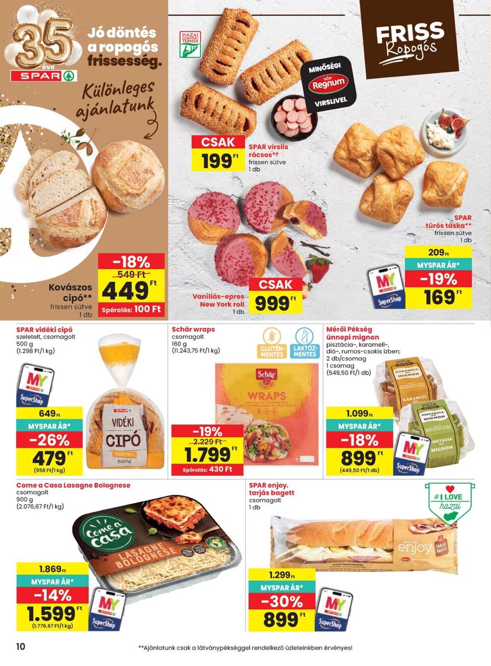 Spar akciós újság 2026.09.10-től - 10. oldal.