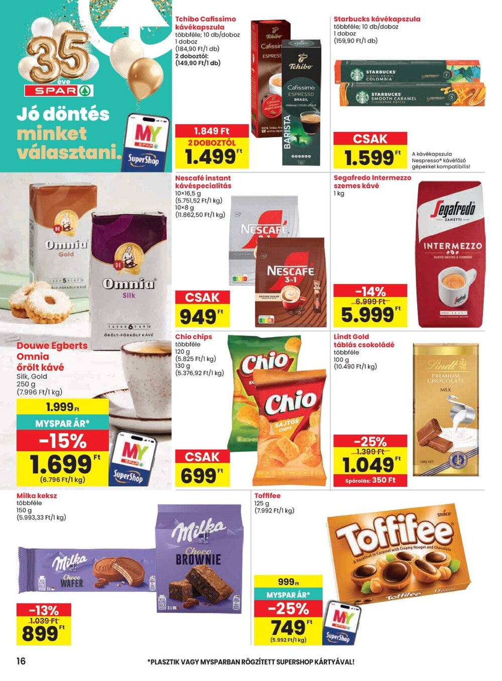 Spar akciós újság 2026.09.10-től - 16. oldal.
