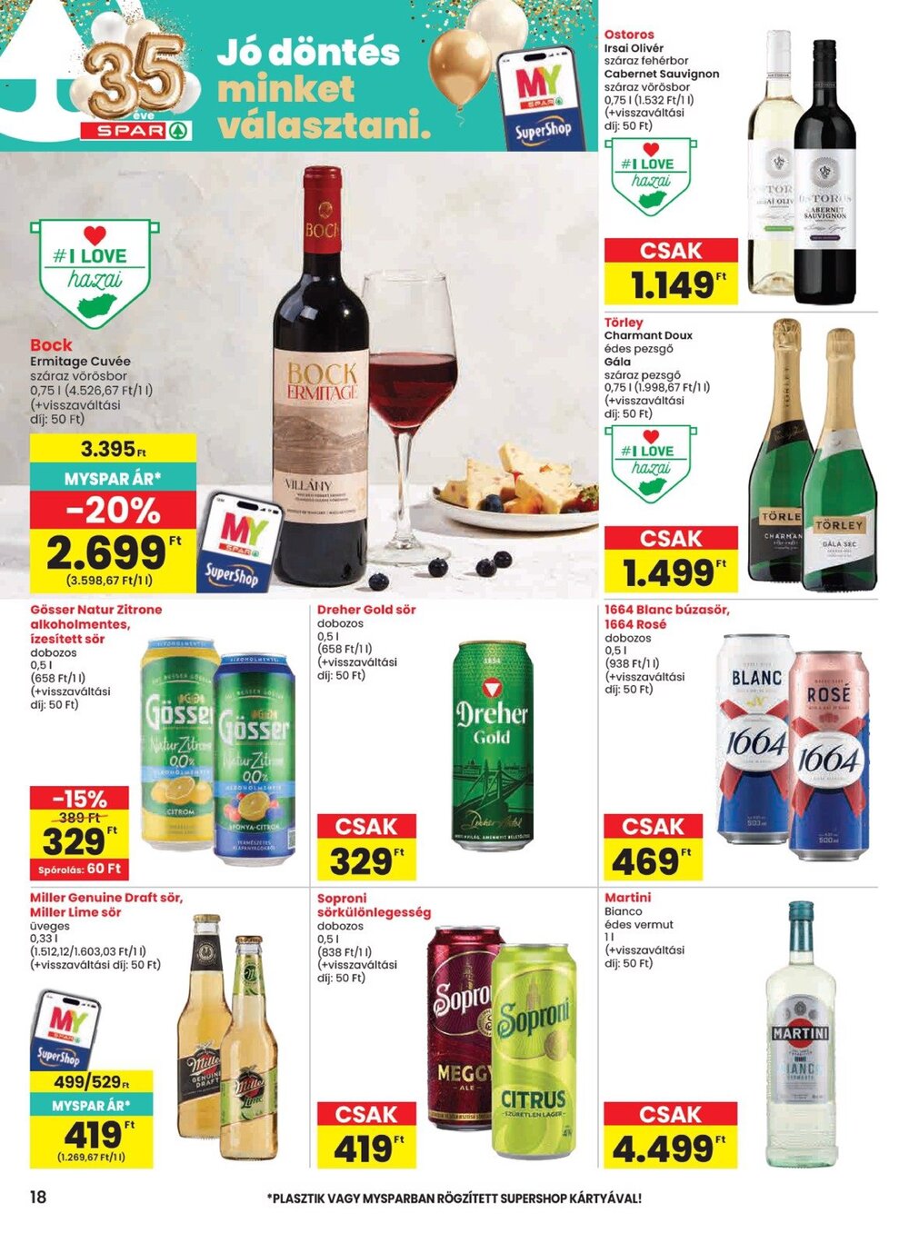 Spar akciós újság 2026.09.10-től - 18. oldal.