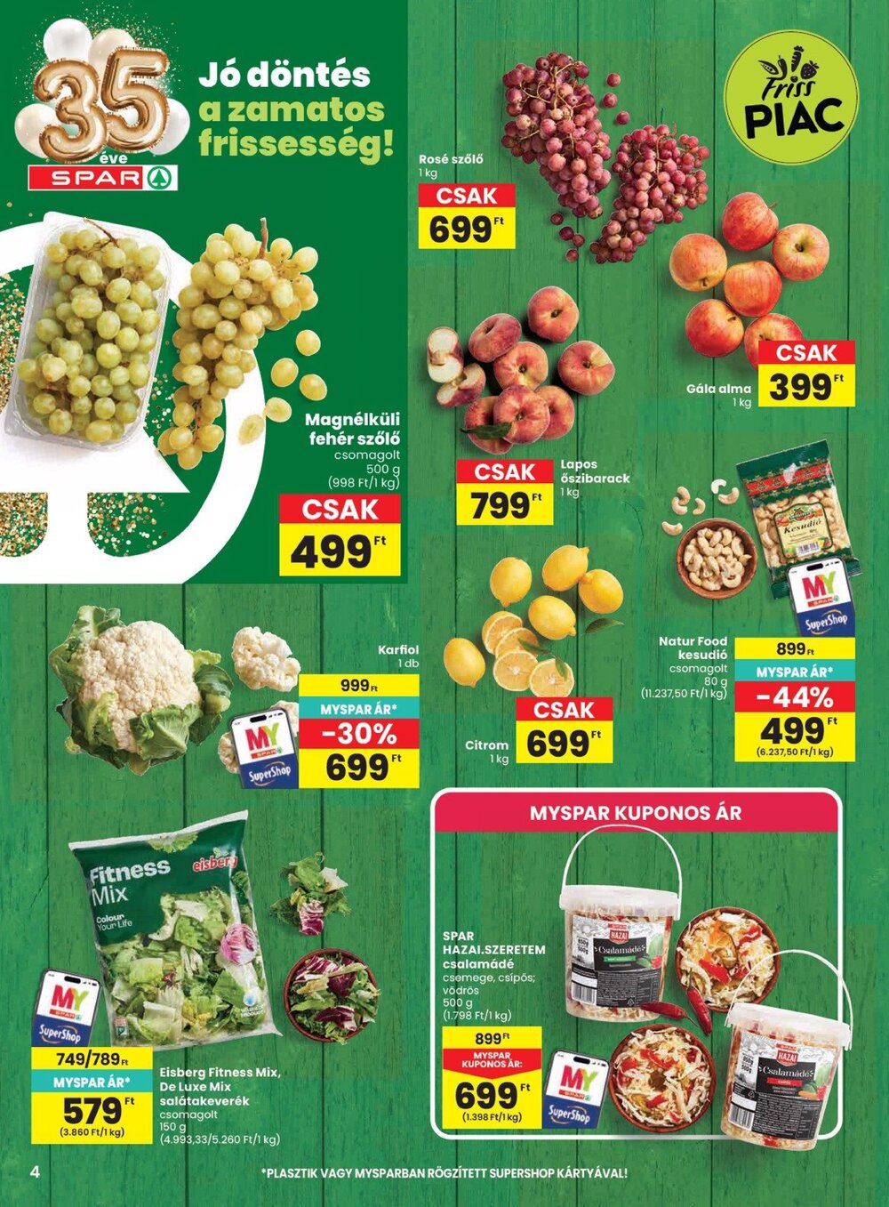 Spar akciós újság 2026.09.10-től - 4. oldal.