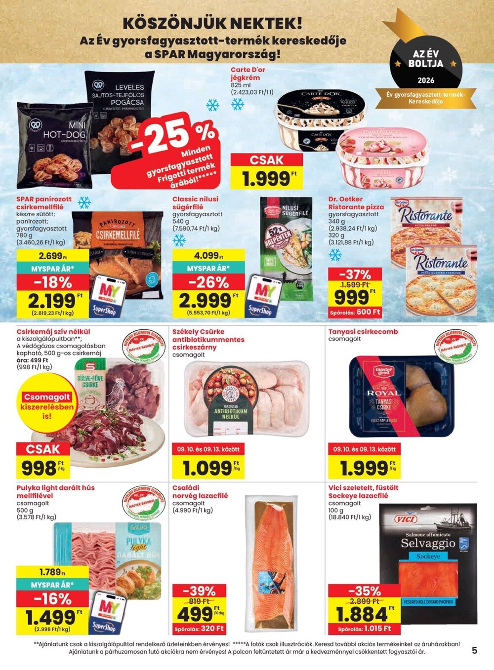 Spar akciós újság 2026.09.10-től - 5. oldal.