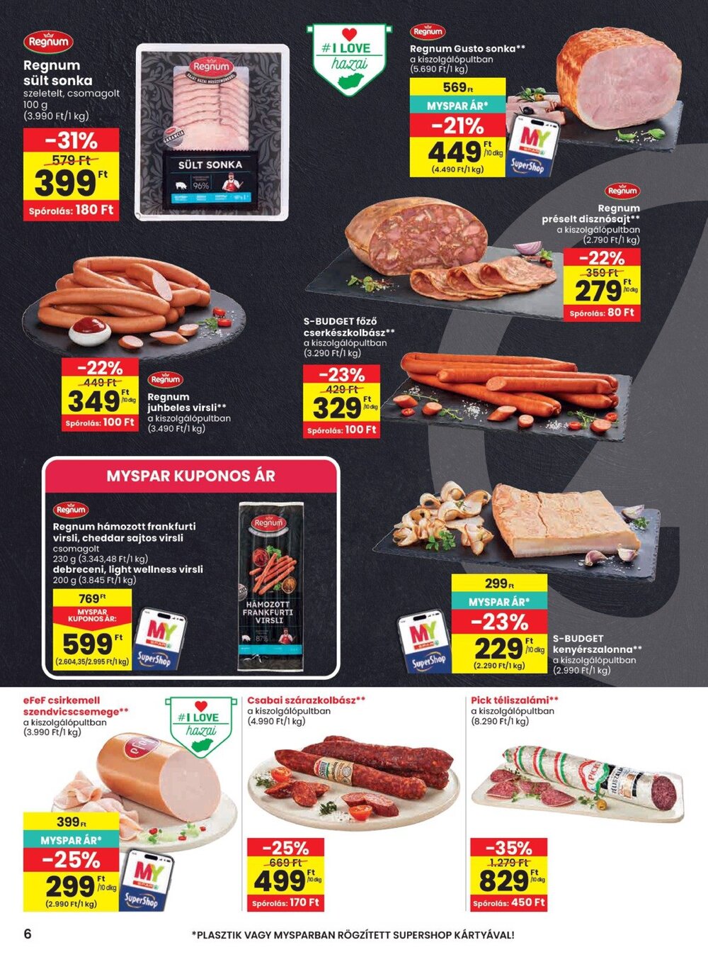 Spar akciós újság 2026.09.10-től - 6. oldal.