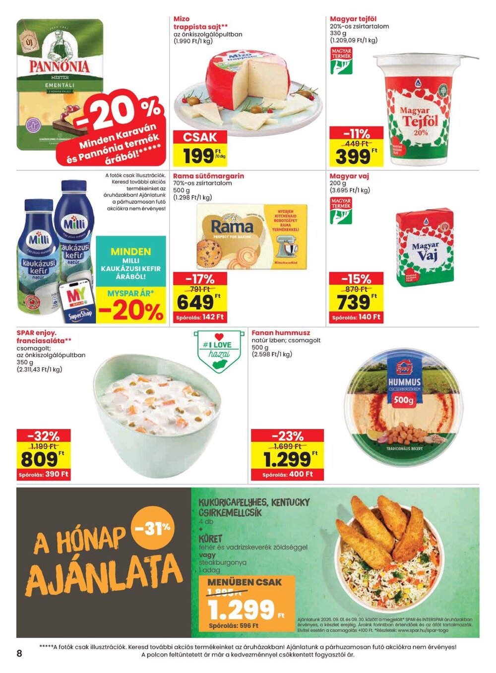 Spar akciós újság 2026.09.10-től - 8. oldal.