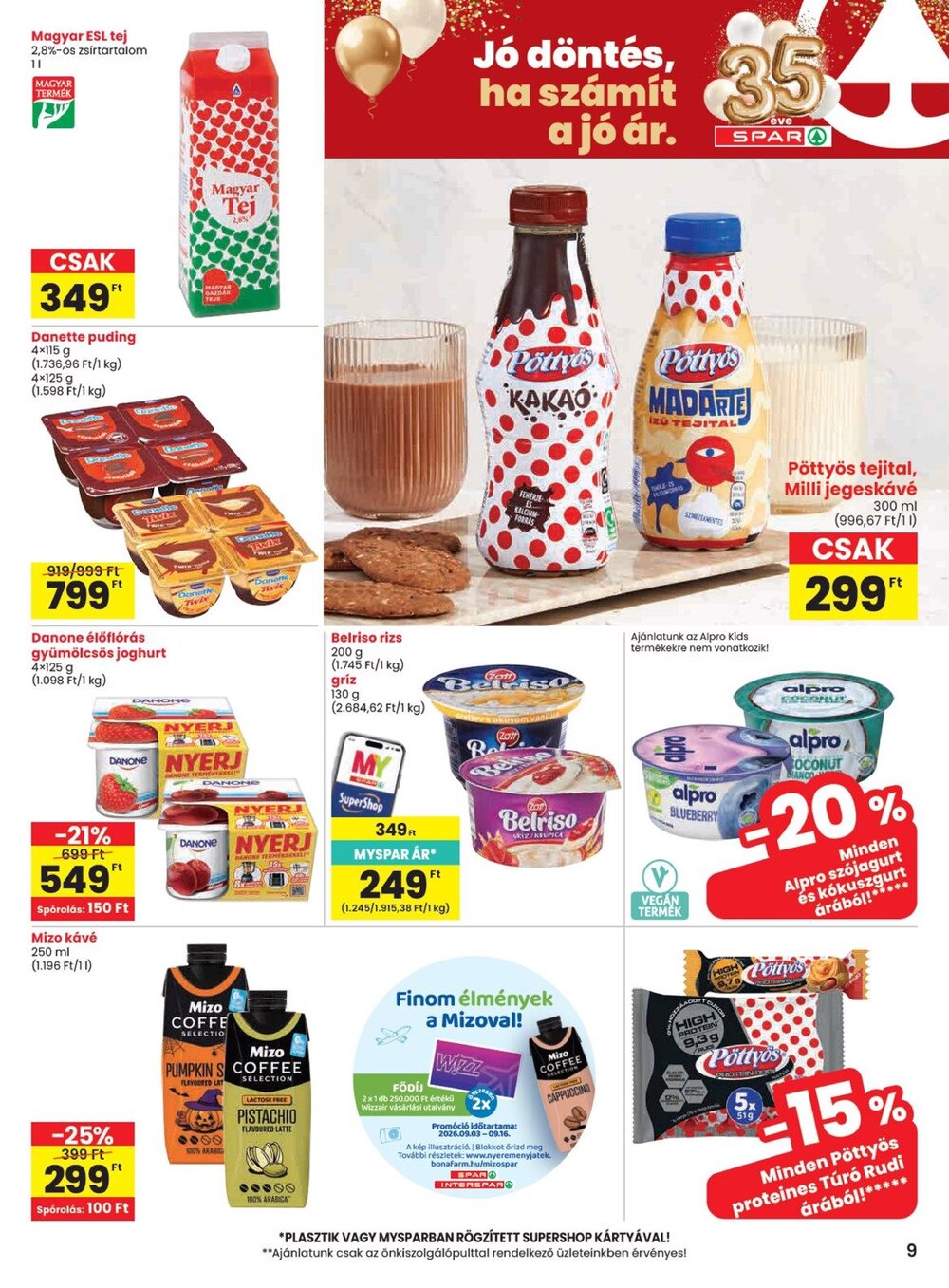 Spar akciós újság 2026.09.10-től - 9. oldal.