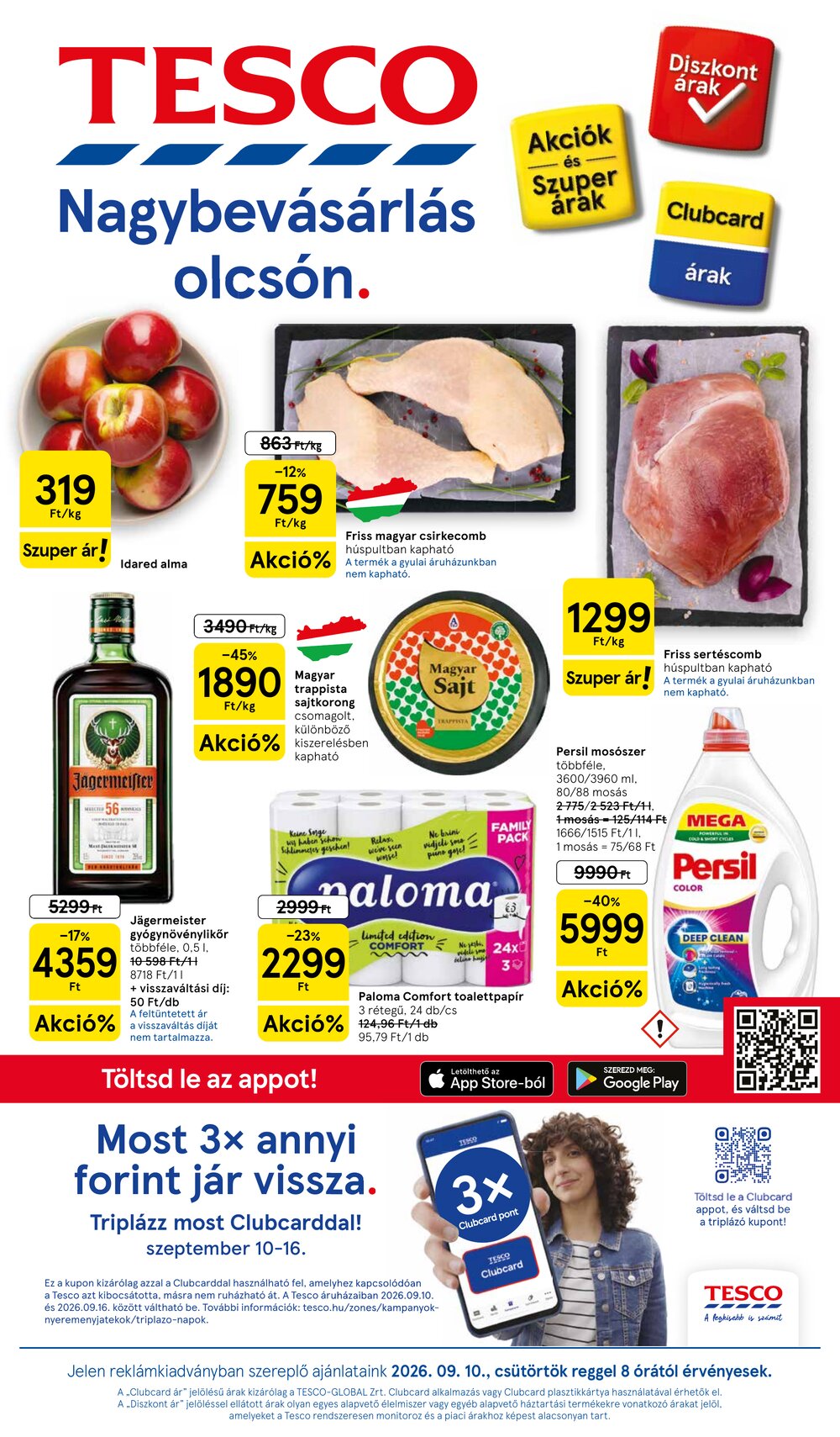 Tesco akciós újság 2026.09.10-től - 1. oldal.