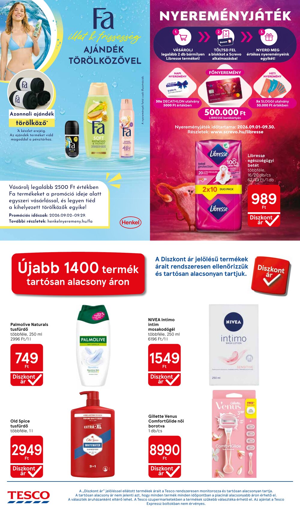 Tesco akciós újság 2026.09.10-től - 26. oldal.