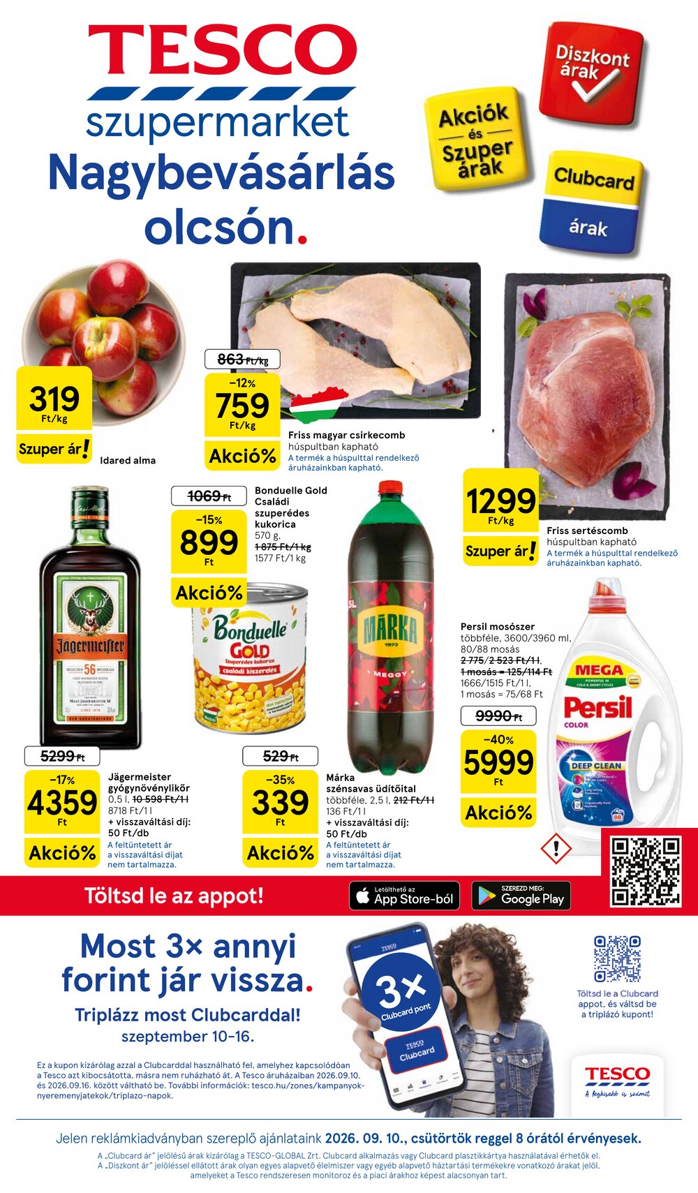 Tesco akciós újság 2026.09.10-től - 1. oldal.