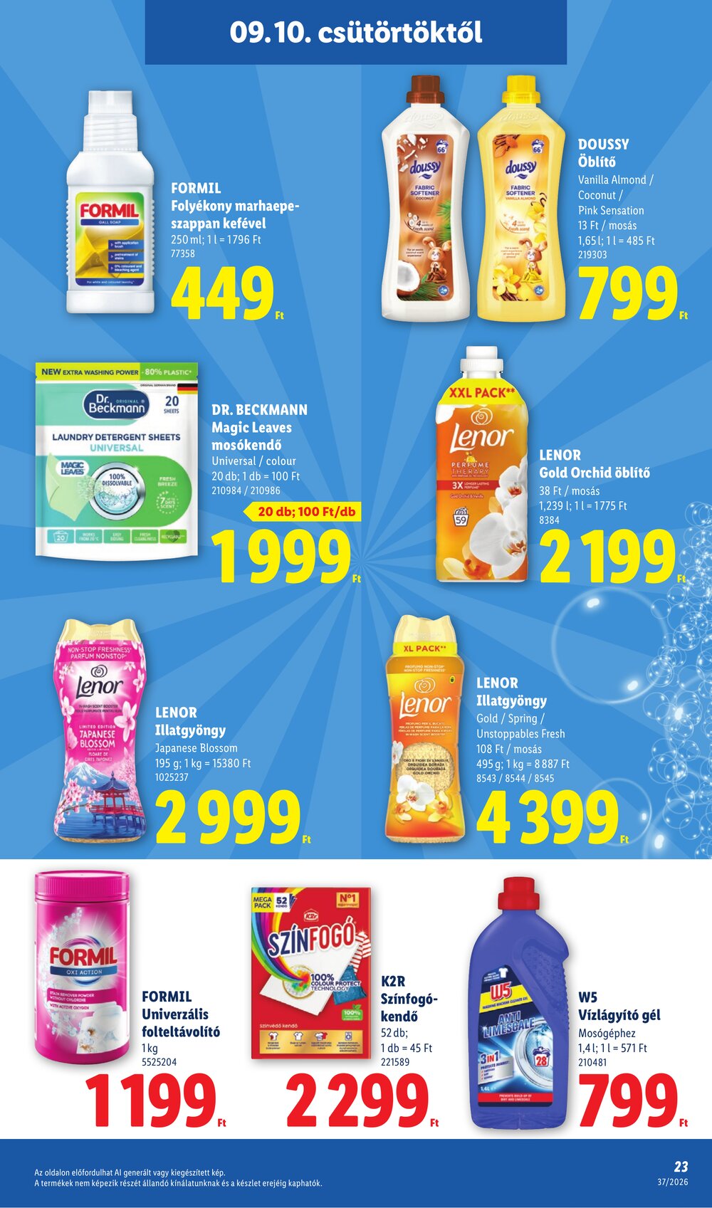 Lidl akciós újság 2026.09.10-től - 23. oldal.