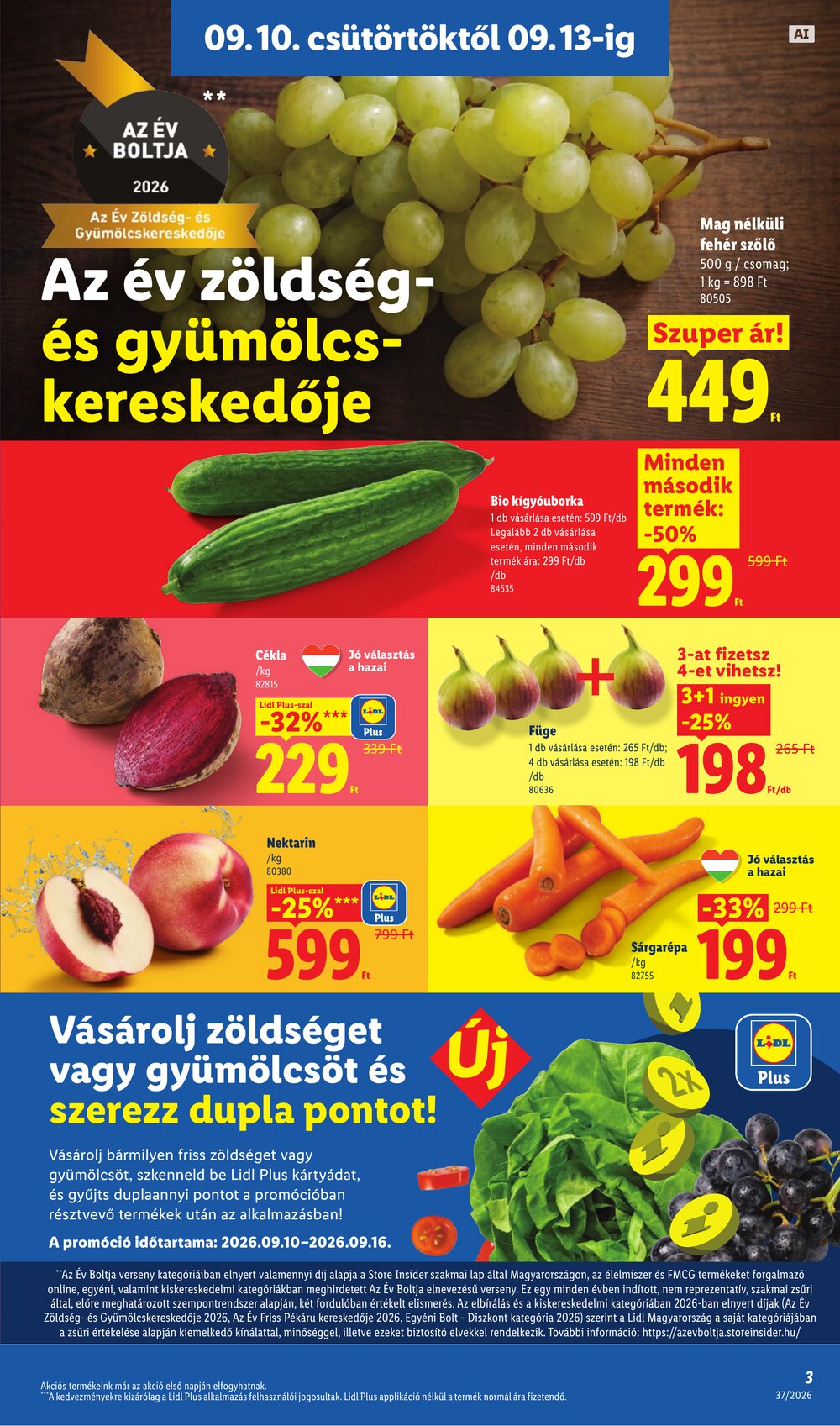 Lidl akciós újság 2026.09.10-től - 3. oldal.
