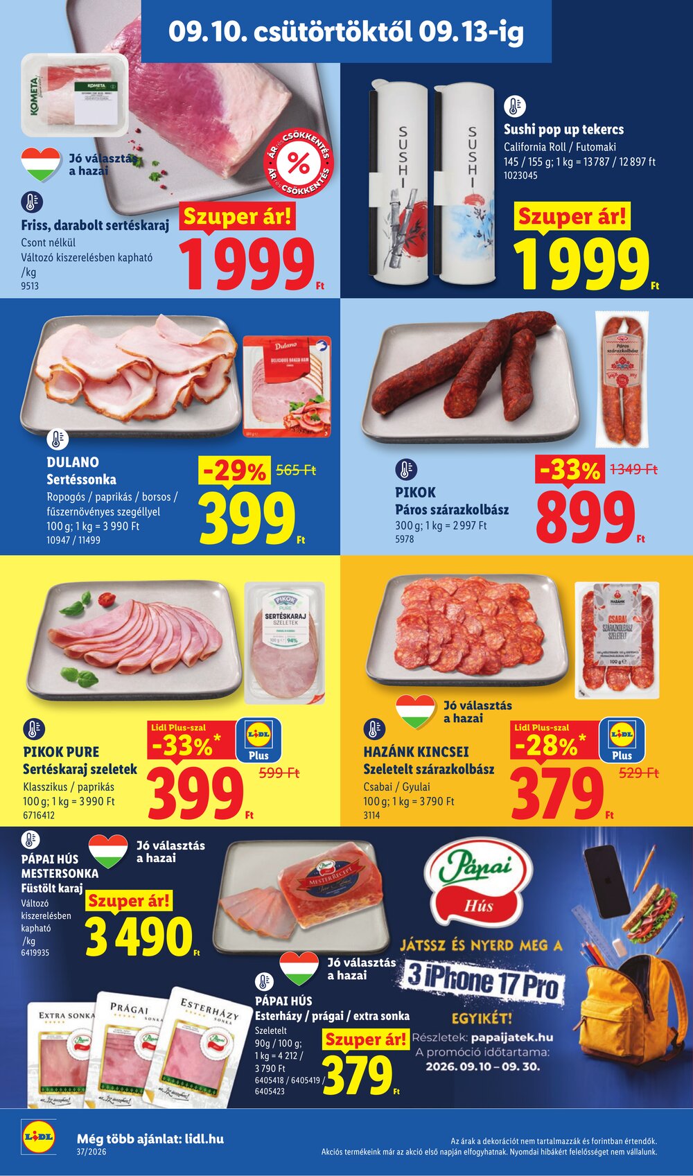Lidl akciós újság 2026.09.10-től - 6. oldal.