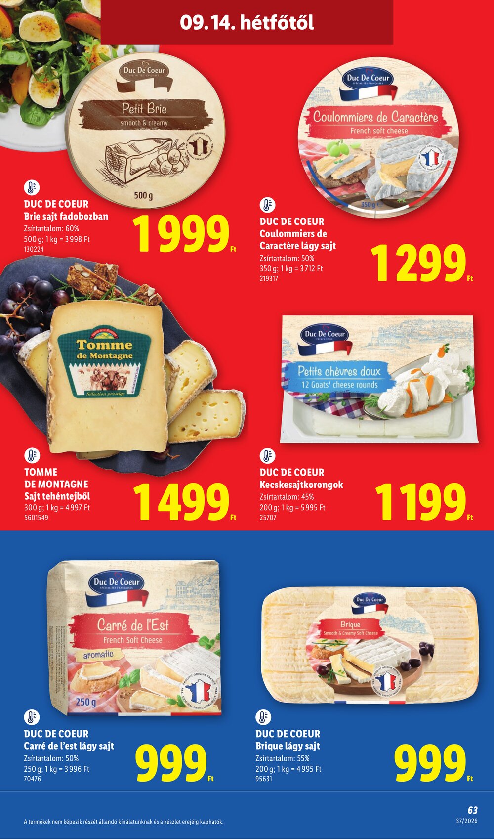 Lidl akciós újság 2026.09.10-től - 63. oldal.