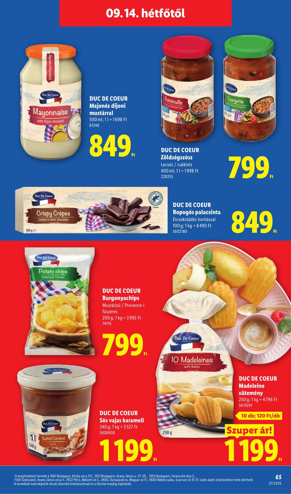 Lidl akciós újság 2026.09.10-től - 65. oldal.