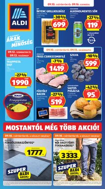 Aldi akciós újság 2026.09.10-től