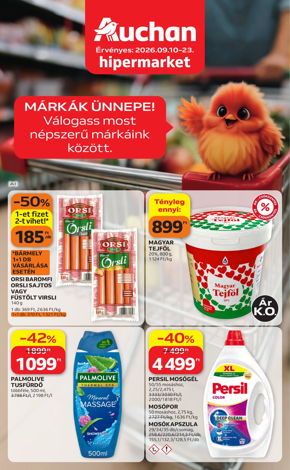 Auchan akciós újság 2026.09.10-től - 1. oldal.