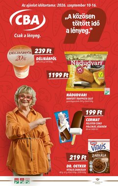 CBA akciós újság 2026.09.10-től