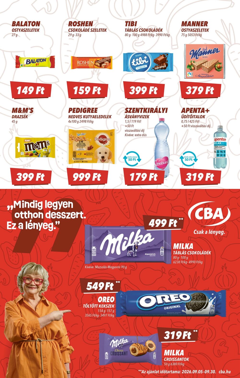 CBA akciós újság 2026.09.10-től - 6. oldal.