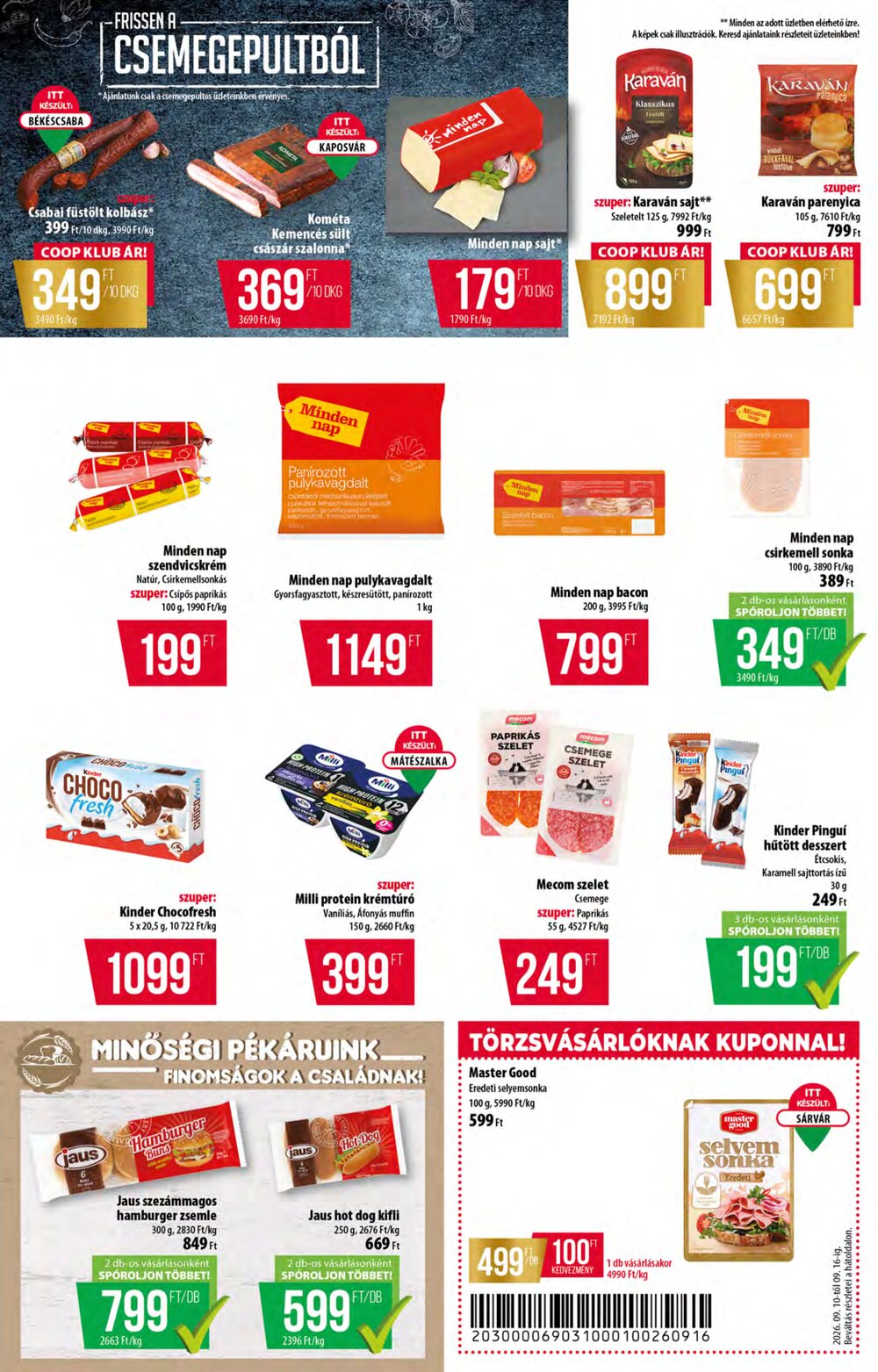 Coop akciós újság 2026.09.10-től - 2. oldal.