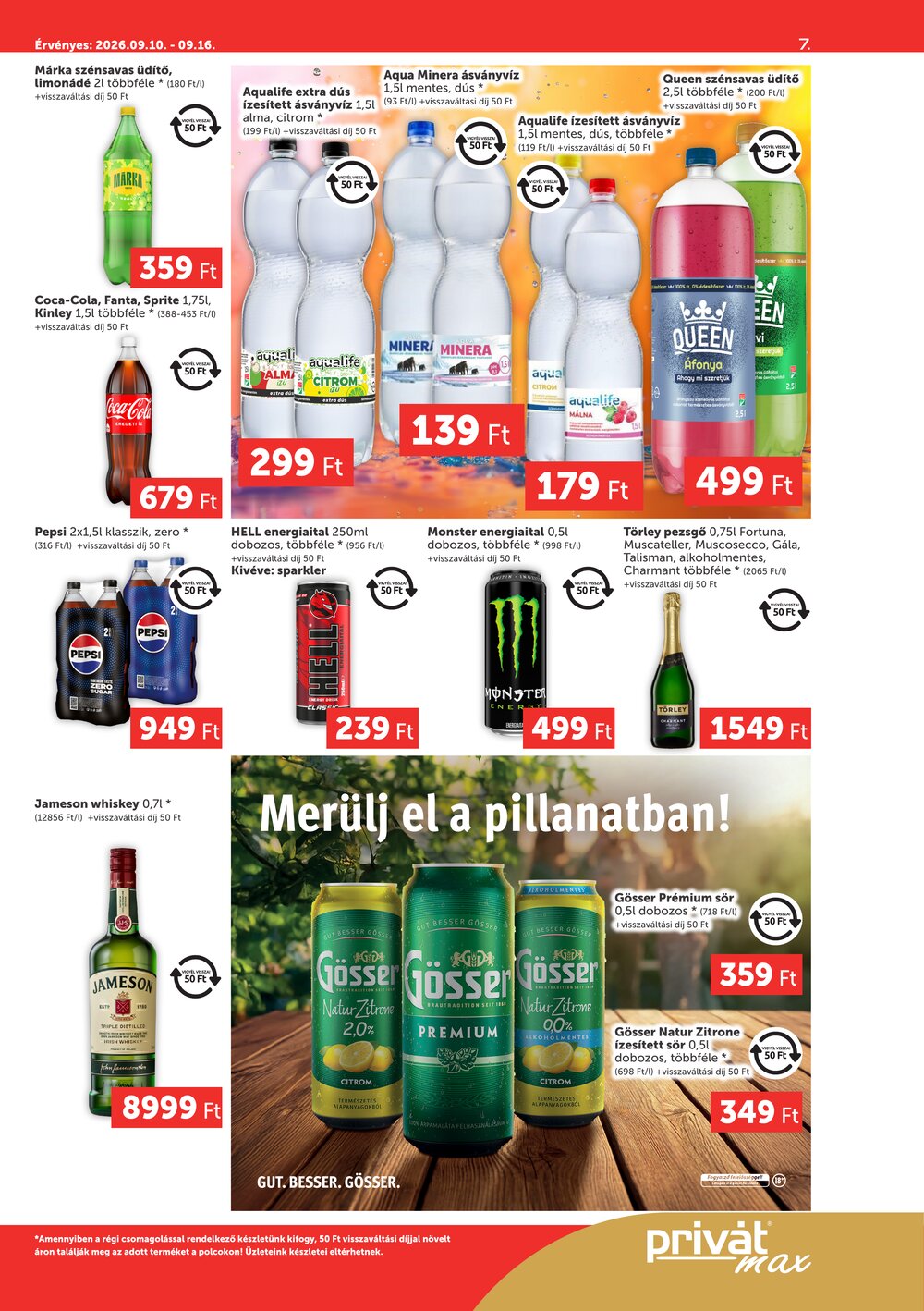 Privát akciós újság 2026.09.10-től - 7. oldal.