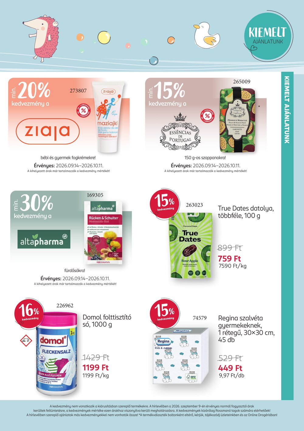 Rossmann akciós újság 2026.09.14-től - 4. oldal.