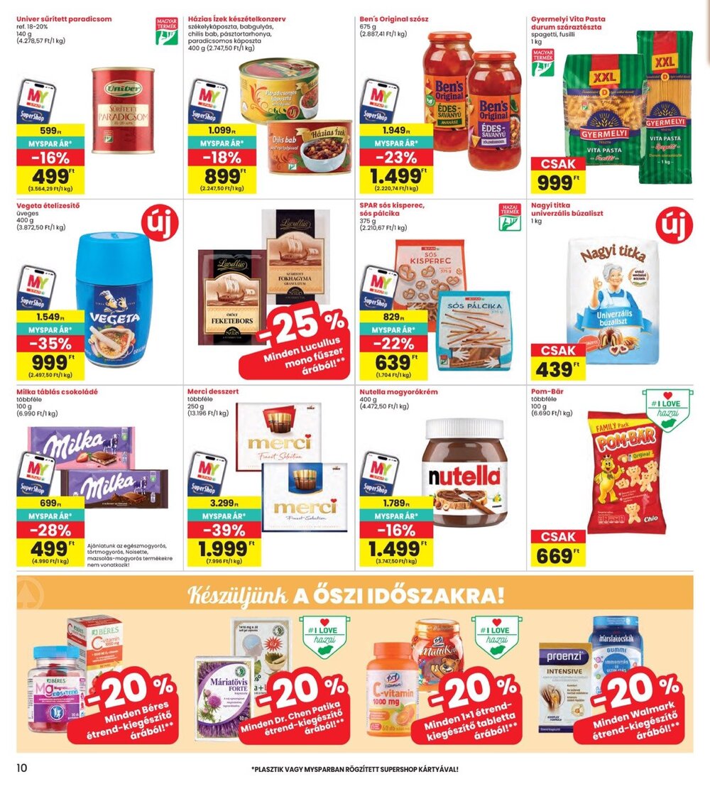 Interspar akciós újság 2026.09.17-től - 10. oldal.