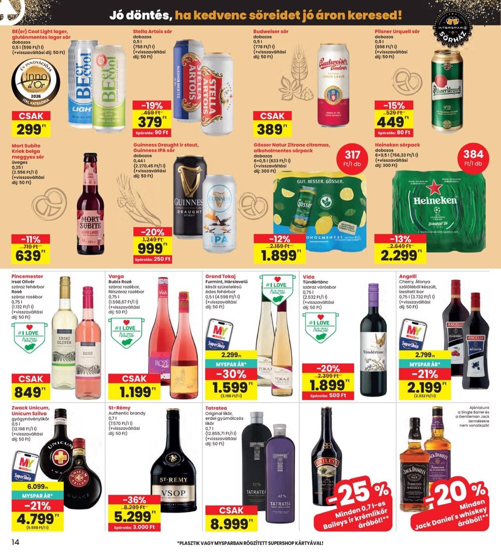 Interspar akciós újság 2026.09.17-től - 14. oldal.