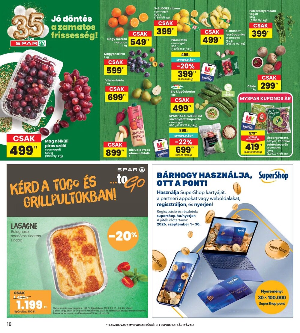Interspar akciós újság 2026.09.17-től - 18. oldal.