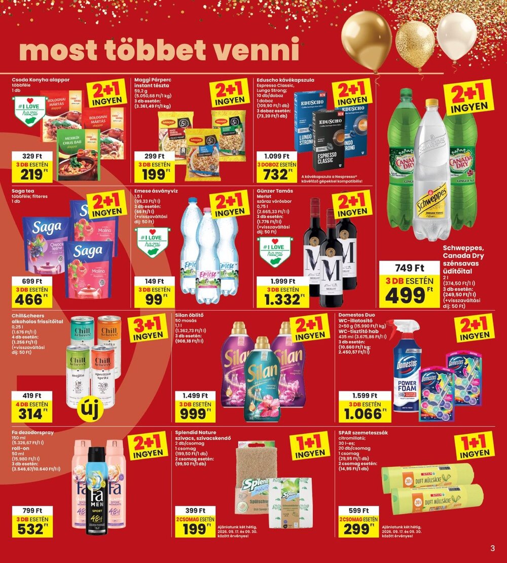 Interspar akciós újság 2026.09.17-től - 3. oldal.