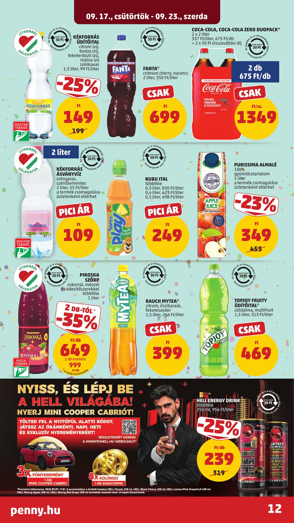 Penny Market akciós újság 2026.09.17-től - 16. oldal.