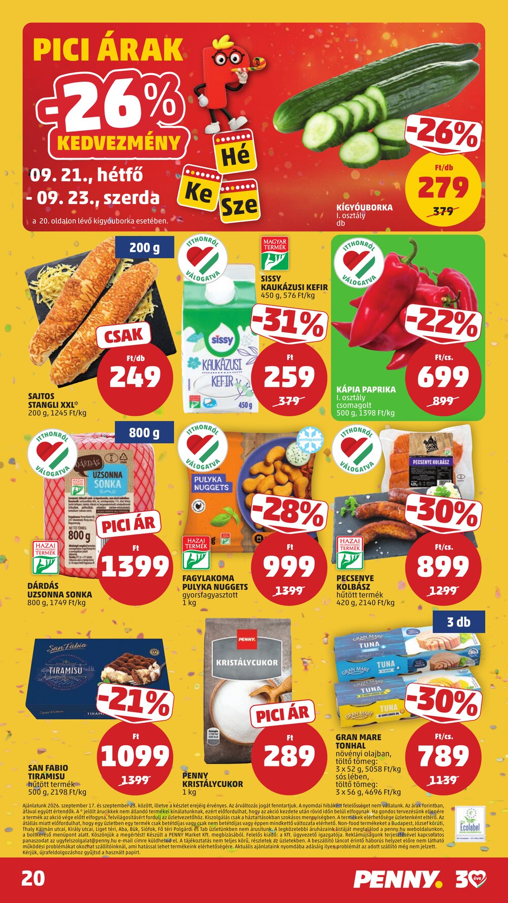 Penny Market akciós újság 2026.09.17-től - 24. oldal.